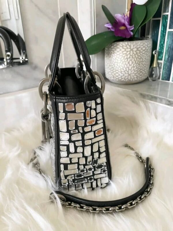 MINI LADY DIOR SEQUIN BLACK - Image 6