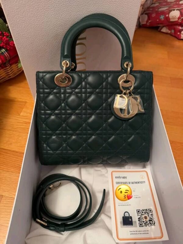 M Lady Dior Dark Green