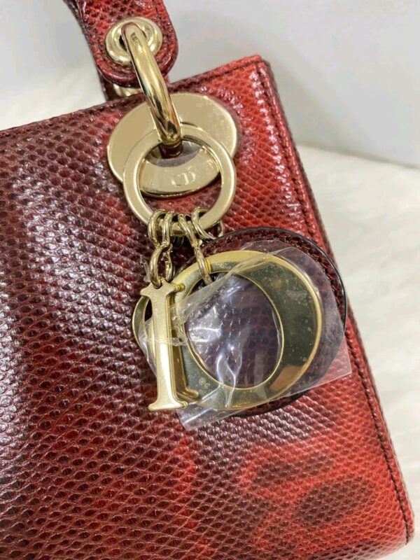 Christian Dior Lady Dior Mini Handbag Lizard - Image 2