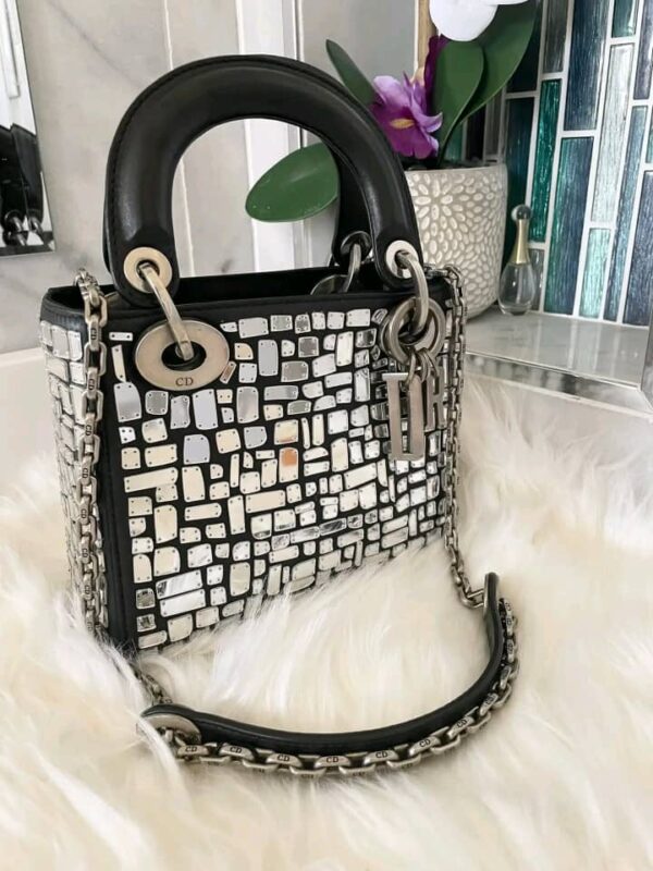 MINI LADY DIOR SEQUIN BLACK - Image 4