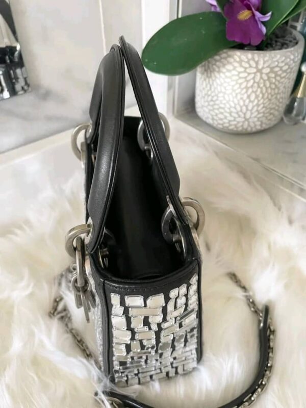 MINI LADY DIOR SEQUIN BLACK - Image 5