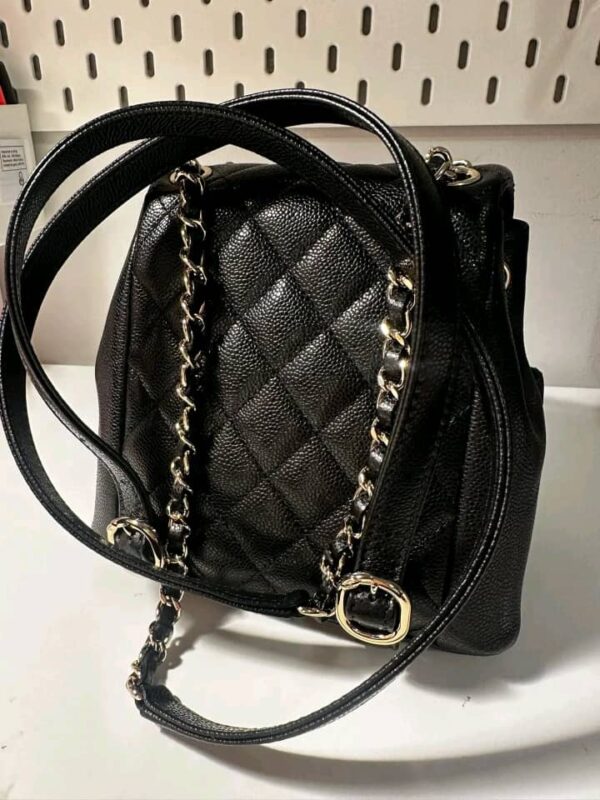 Chanel Mini Duma Backpack Caviar in Black 24A - Image 3